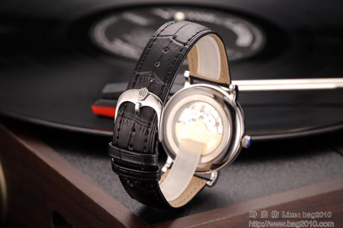 ROLEX勞力士 男士腕表 奢華高貴 西鐵城8215機芯 真皮錶帶  wssb4567